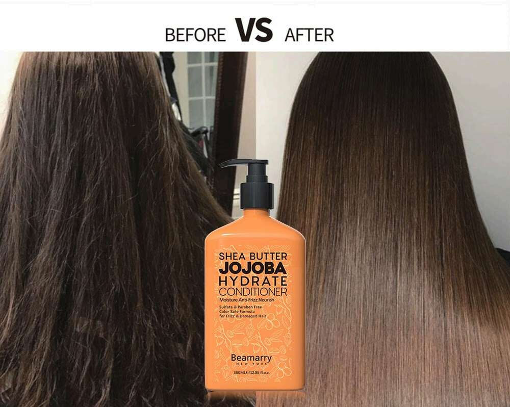 Before and after using Shea Butter Jojoba Hydrate