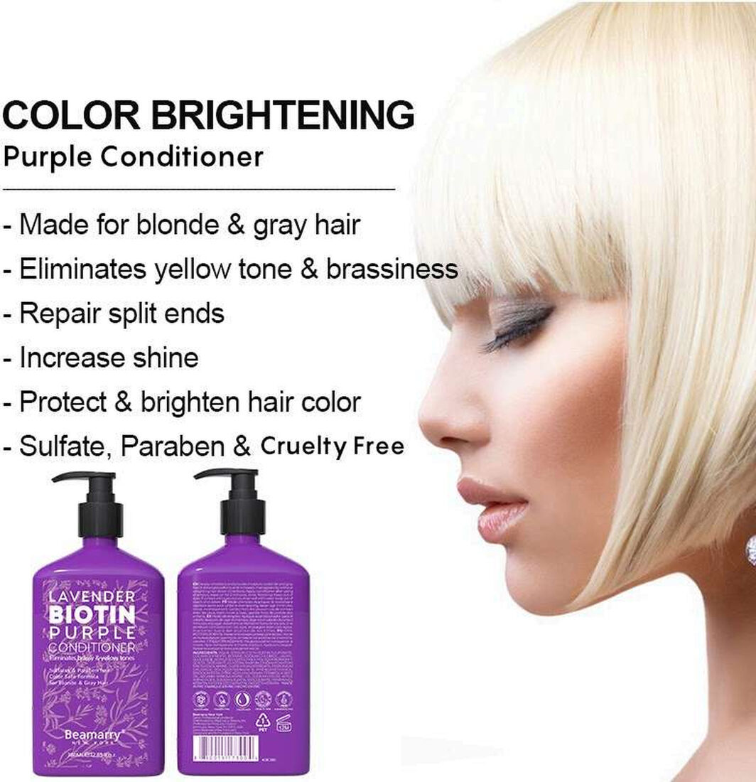 Beamarry Lavender Biotin Purple shampoo and conditioner